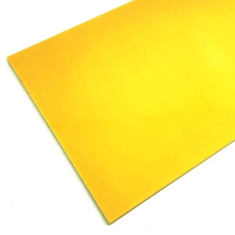 Cтеклотекстолит G10 жёлтый, пластина 3x95x145 мм. #1
