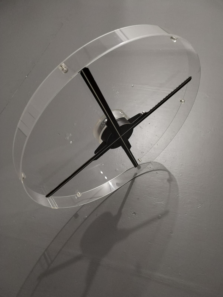 Третий Рим Голографический вентилятор 3D LED 52 см в защитном коробе, прозрачный, черный  #1