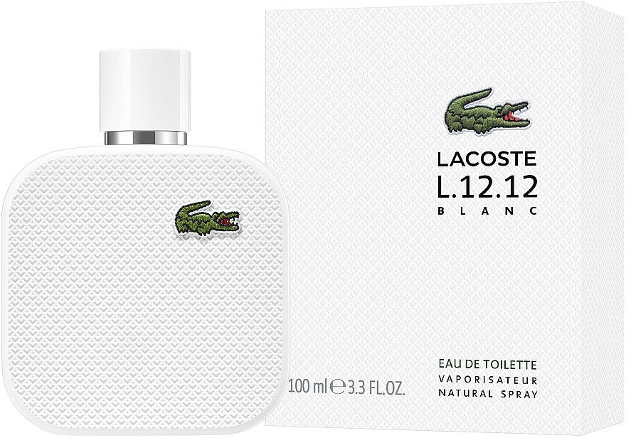 LACOSTE L.12.12 Blanc White мужская туалетная вода 100 мл / лакост бланк белый мужской парфюм  #1