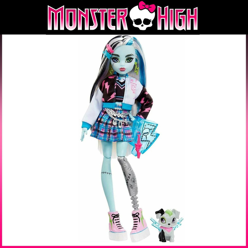 Кукла Monster High Фрэнки Штейн Монстр Хай Frankie Stein с питомцем  #1