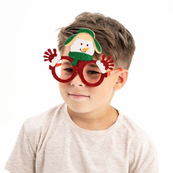 Карнавальные очки "Снеговик" #1