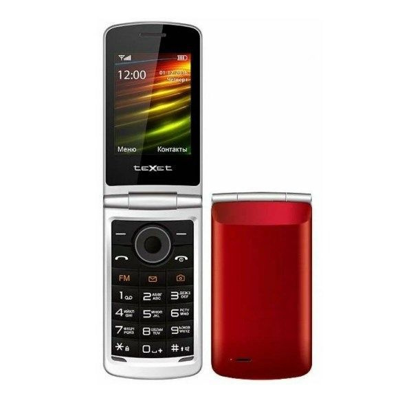 Texet Мобильный телефон TM-404, серебристый, черный #1
