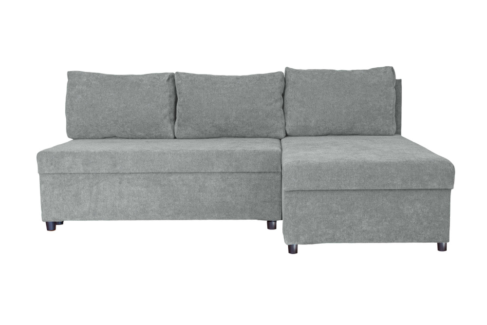 Фабрика мебели Домовой Диван-кровать Farris 4УС+0Пд (Santos), механизм Еврокнижка, 190х122х72 см,светло-серый #1