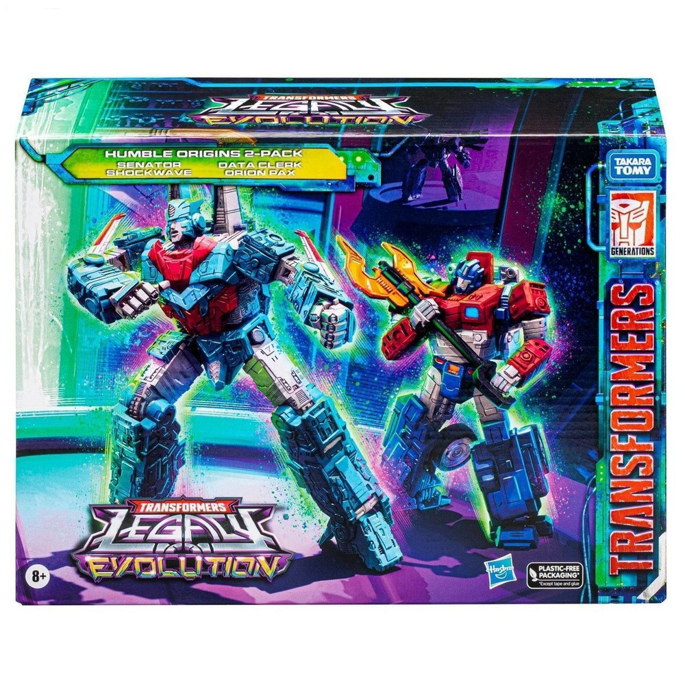 Трансформеры игрушки Hasbro Legacy Evolution Humble Origins 2-Pack Senator Shockwave & Data Clerk Orion #1