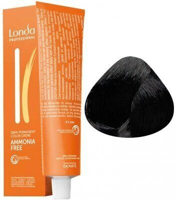 LondaColor Professional Ammonia Free Оттеночная крем-краска для волос 2/0 Черный 60 мл  #1