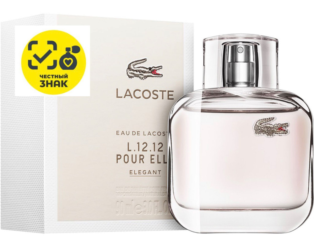 Lacoste Eau de L.12.12 Pour Elle Elegant Туалетная вода 90 мл #1