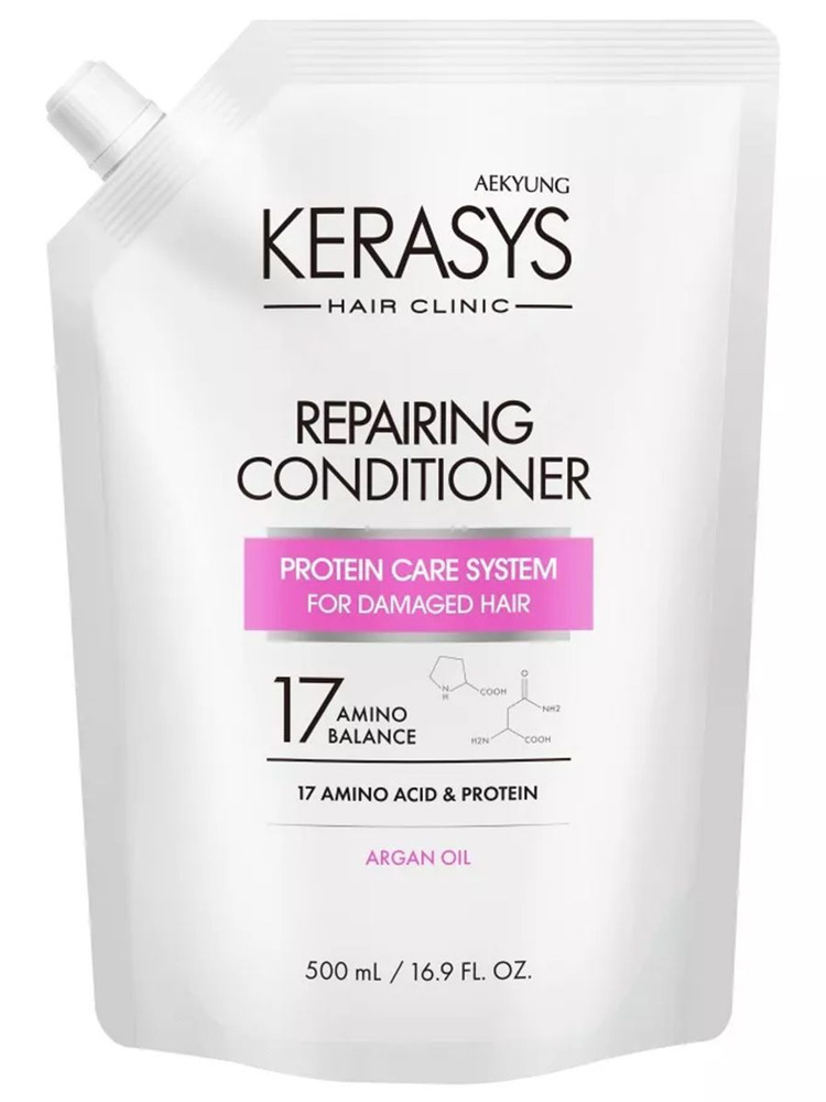 Kerasys Hair Clinic System Кондиционер для волос Восстанавливающий 500мл (запаска)  #1