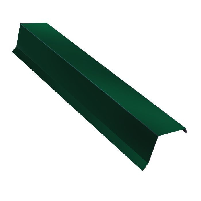 Торцевая - ветровая планка 70*50*1250мм. цвет зелёный Ral 6005 4 шт.  #1