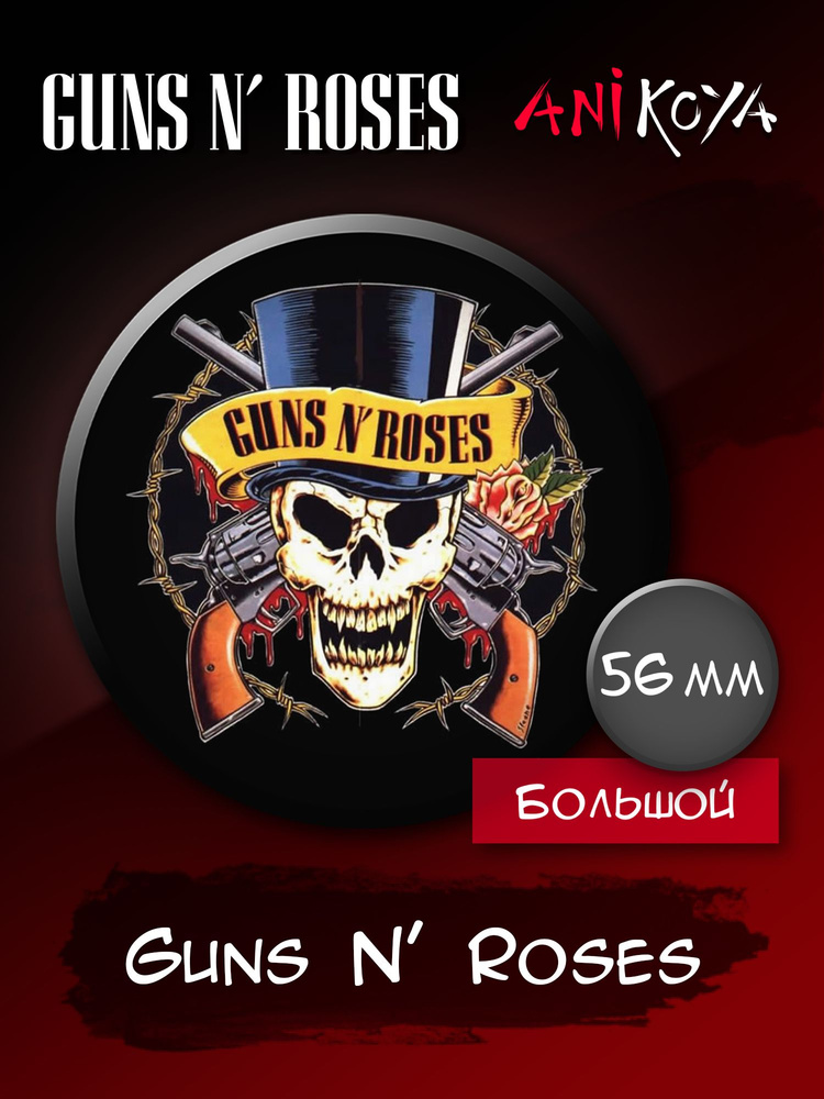 Значки на рюкзак рок группа Guns N' Roses #1