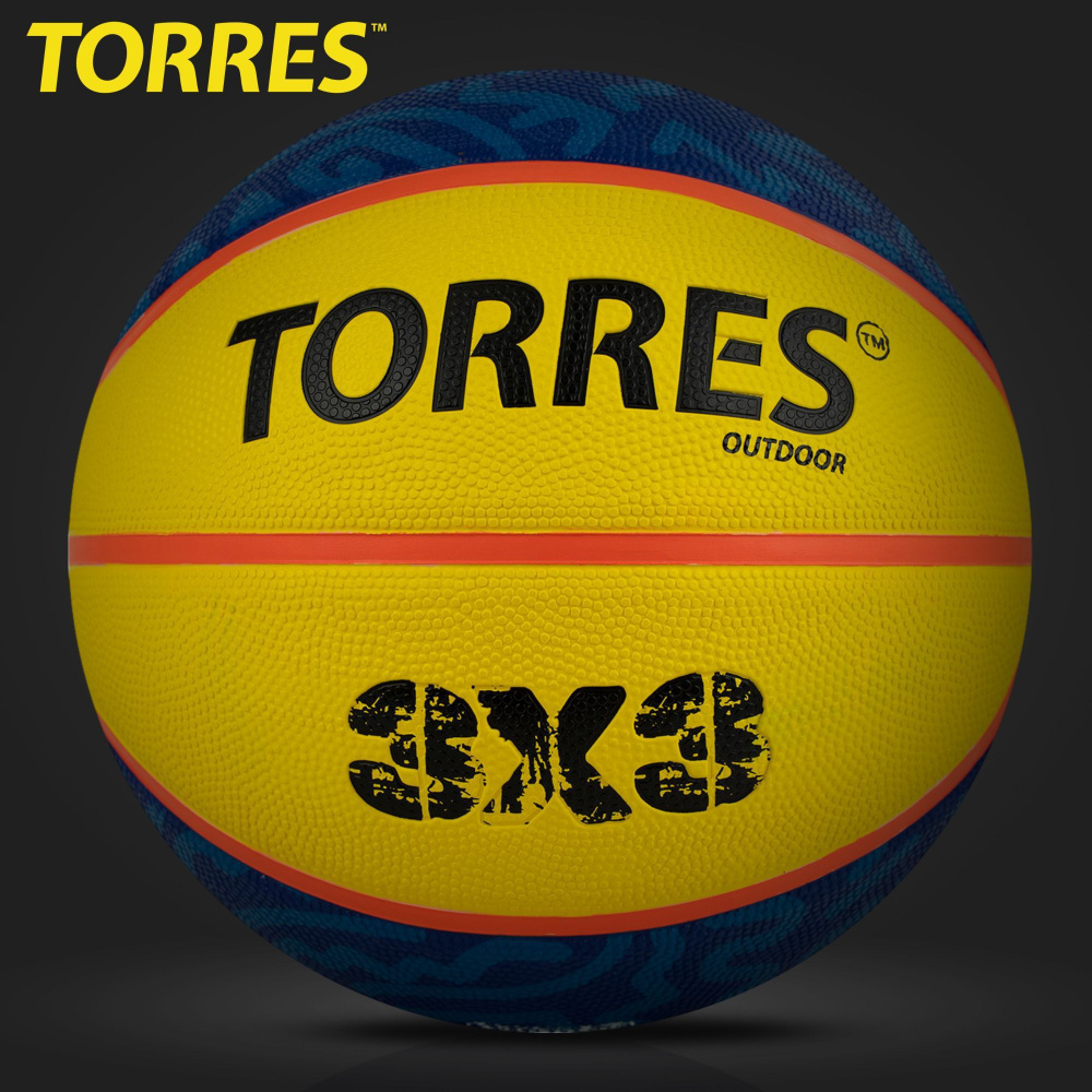 Мяч баскетбольный 3х3 (стритбол) TORRES, резина Outdoor B022336, размер 6  #1