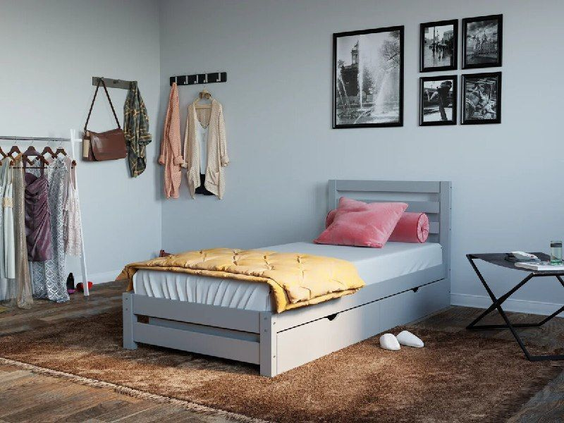 Ящик под кровать/ 2 выкатные ящики Standart под размер двуспальной кровати 160х200, серый, для игрушек #1