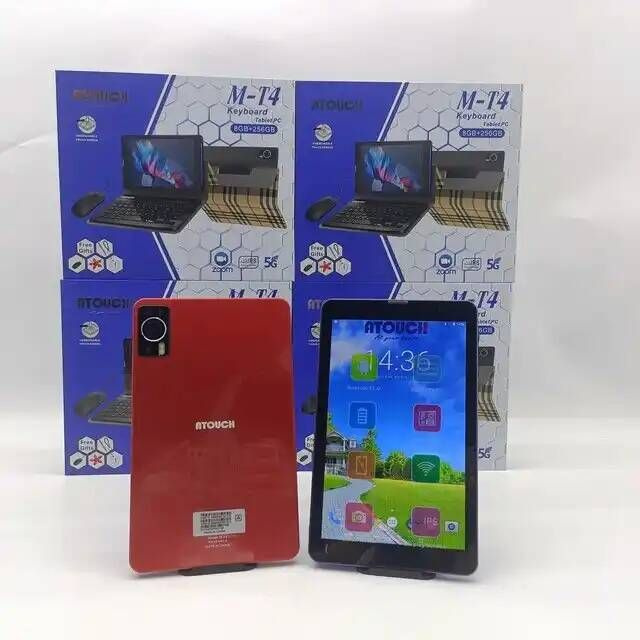 Atouch Планшет комп1, 8" 8 ГБ/256 ГБ, фиолетовый, красный планшетный компьютер  #1