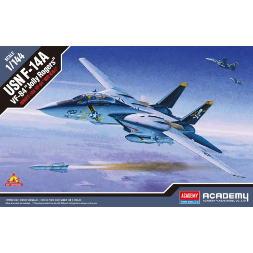 Academy сборная модель 12626 USN F-14A VF-84 "Jolly Rogers" 1:144 #1