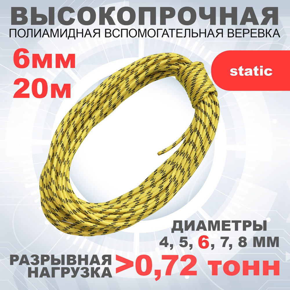 АзотХимФортис Шнур для альпинизма, 20 м #1