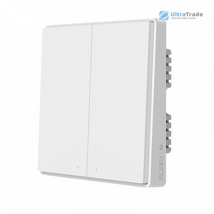 Умный выключатель Aqara Smart Wall Switch D1 (Двойной с нулевой линией) White (QBKG24LM) CN  #1