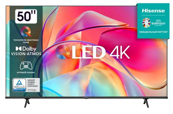 Hisense Телевизор 50E7KQ 50" 4K UHD, черный #1