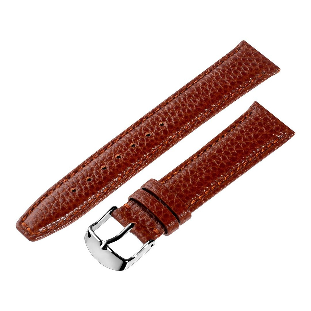Ремешок для часов кожаный Hightone, ширина 20 мм, коричневый #1