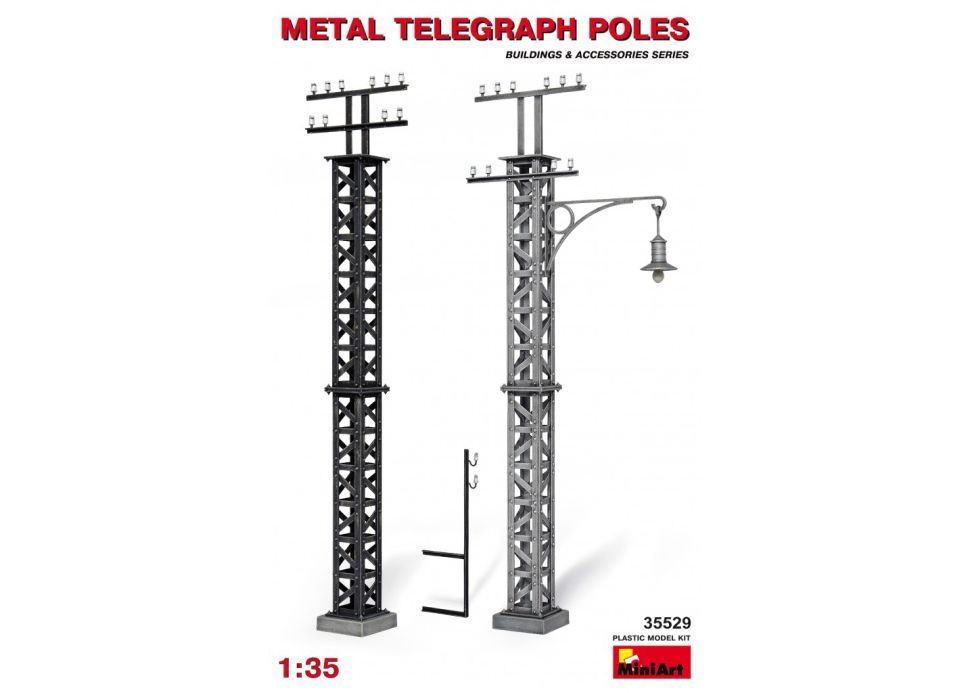 Элемент миниатюры телеграфные столбы (1/35) Miniart 35529 #1