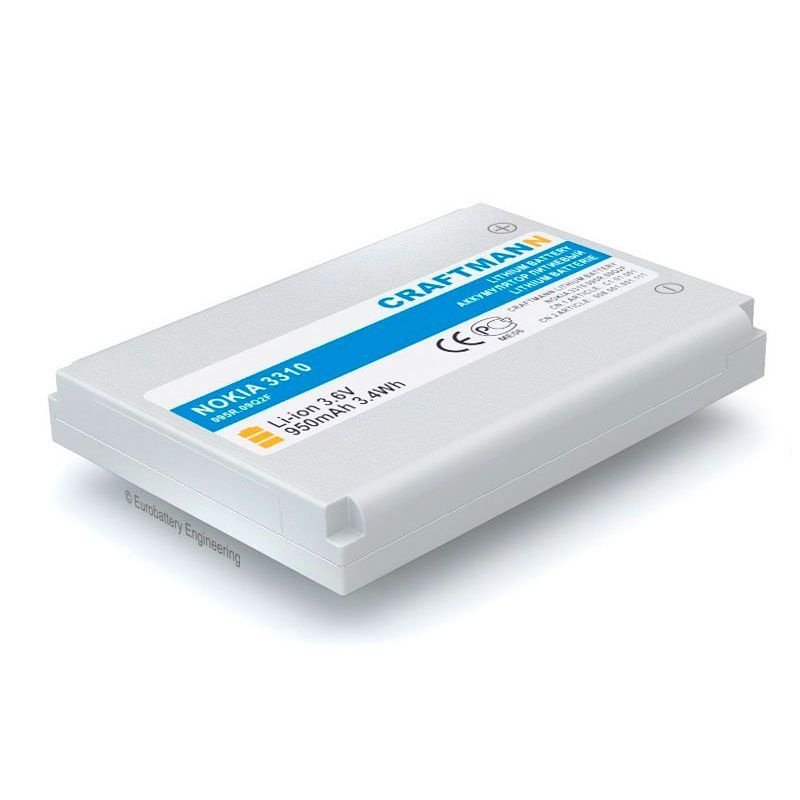 Аккумулятор Craftmann 950mAh для Nokia 3310/3330/3335/3350/3410/3510 ...