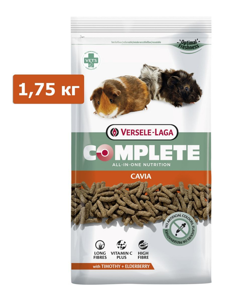 Сухой корм для морских свинок Versele Laga Cavia Complete, 1,75 кг 461312/1шт  #1