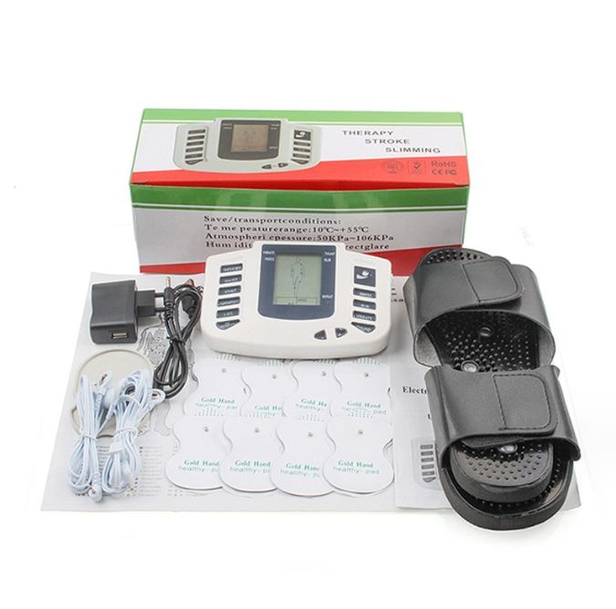 EMS мышечный стимулятор ,8 двойных режимов вывода Меридиан физиотерапия массажер приборы,миостимулятор #1