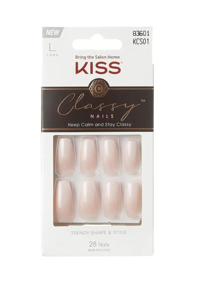 Набор накладных ногтей с клеем максимальной длины KISS NEW YORK Professional Eternal classics кол-во #1