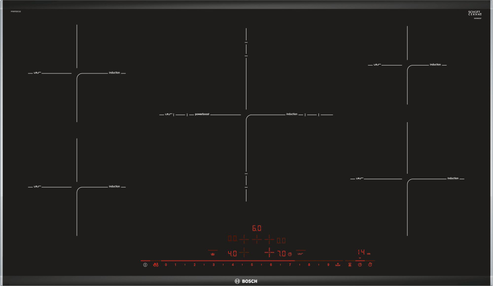 Индукционная варочная поверхность Bosch Serie 8 PIV975DC1E черный  #1