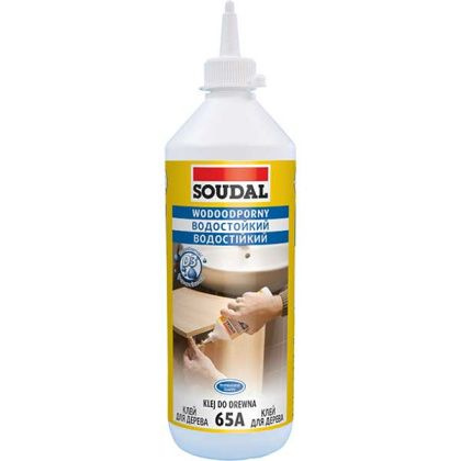 Клей для дерева водостойкий "Soudal" D3 65A белый 250 г #1