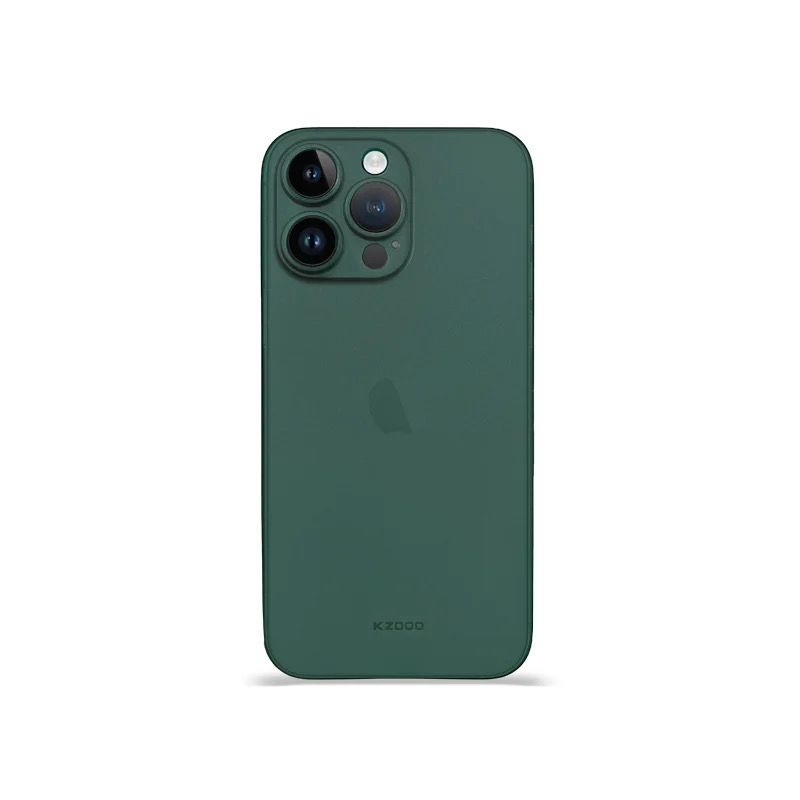 Ультратонкий чехол KzDOO (K-DOO) Air Skin для Apple iPhone 15 Pro / Айфон 15 Про (6.1), зеленый матовый #1