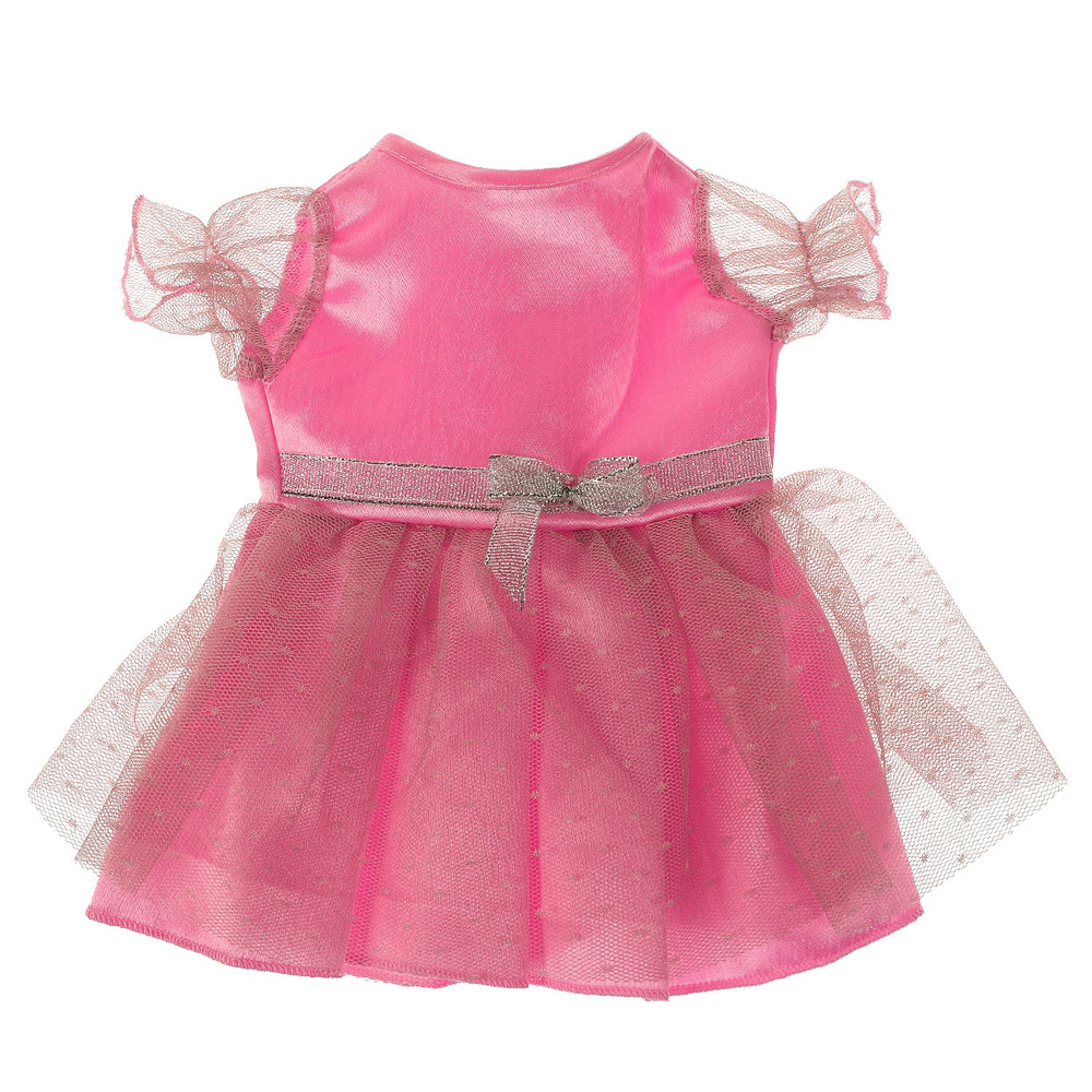 Одежда для кукол Карапуз платье розово-белое 40-42см #1