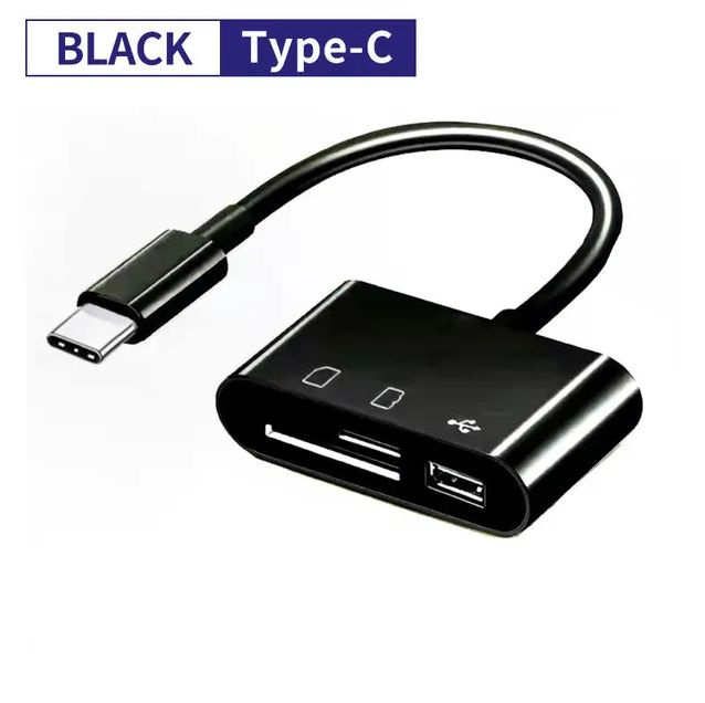 OTG(ОТГ), USB Type C картридер, microSD,для Apple, Xiaiomi, Samsung,Huawei,Poco #1