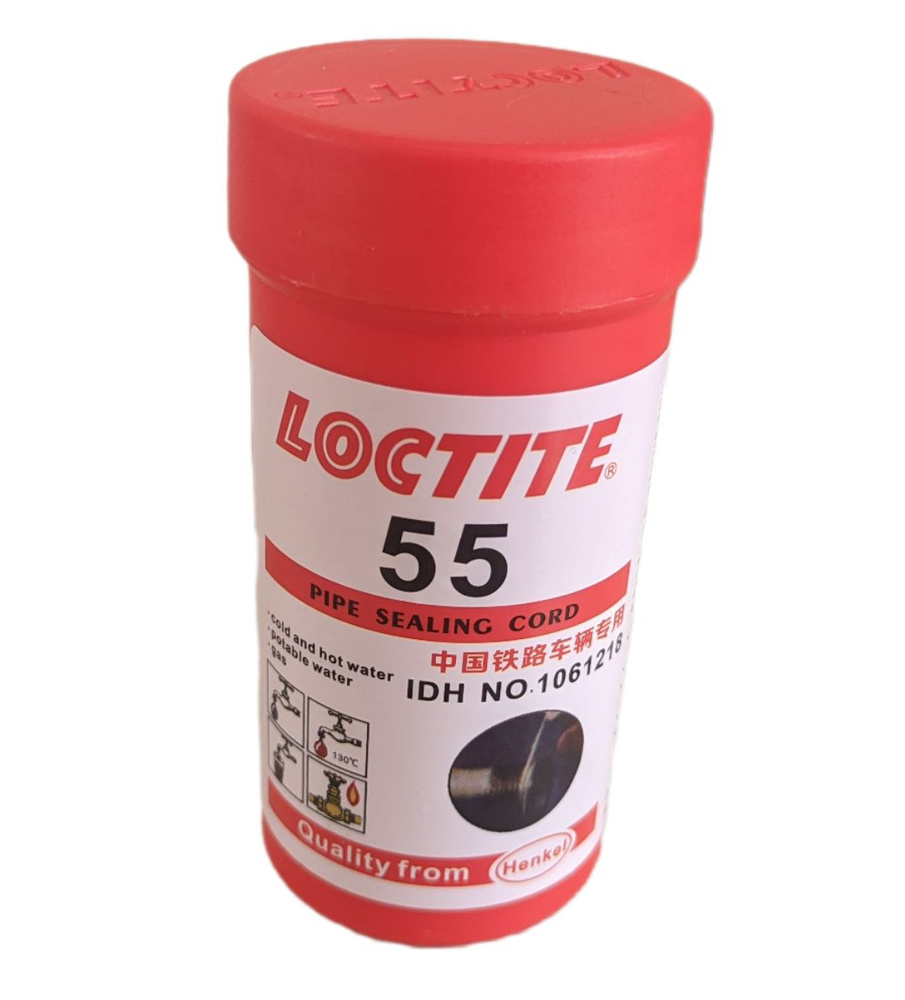 Герметизирующая нить для газа и питьевой воды 160 м Loctite 55  #1