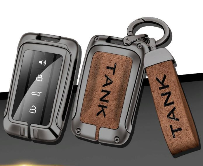 Защитный чехол для ключей PREMIUM из натуральной кожи Кольцо для ключей TANK 300 / TANK 500  #1