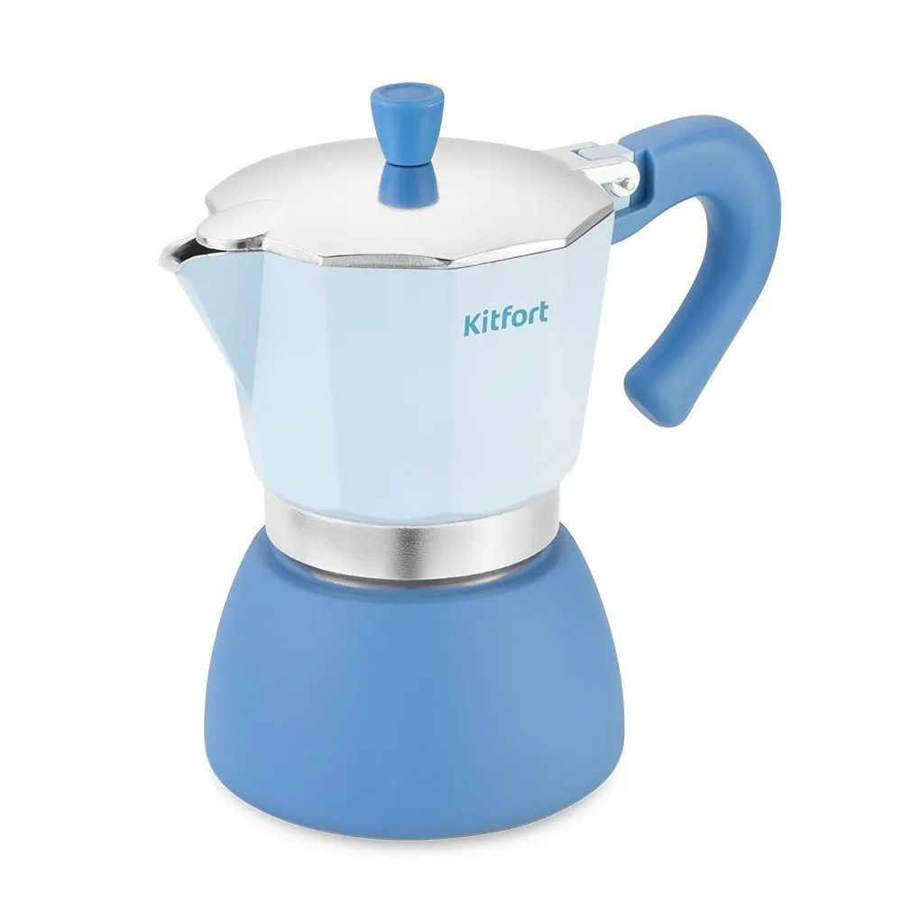 Кофеварка Kitfort KT-7151 гейзерная, качественная фильтрация, для разных видов плит, включая индукционную #1