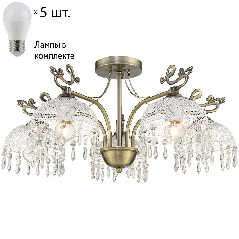 Потолочная люстра с лампочками Velante 733-507-05+Lamps #1