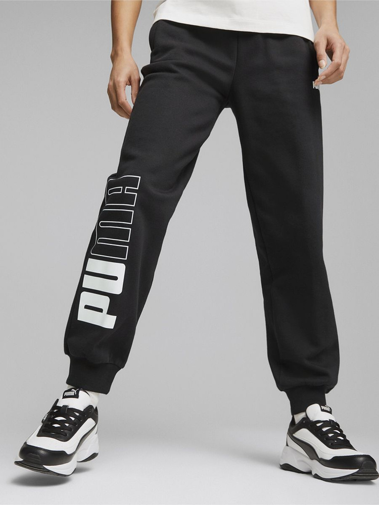 Брюки спортивные PUMA PUMA POWER Colorblock Sweatpants FL #1