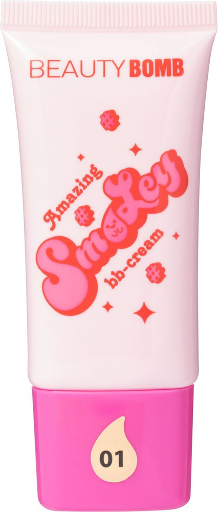 BB крем для лица Beauty Bomb BB-cream «Amazing Smiley» тон 01, светло-бежевый, 25 мл  #1