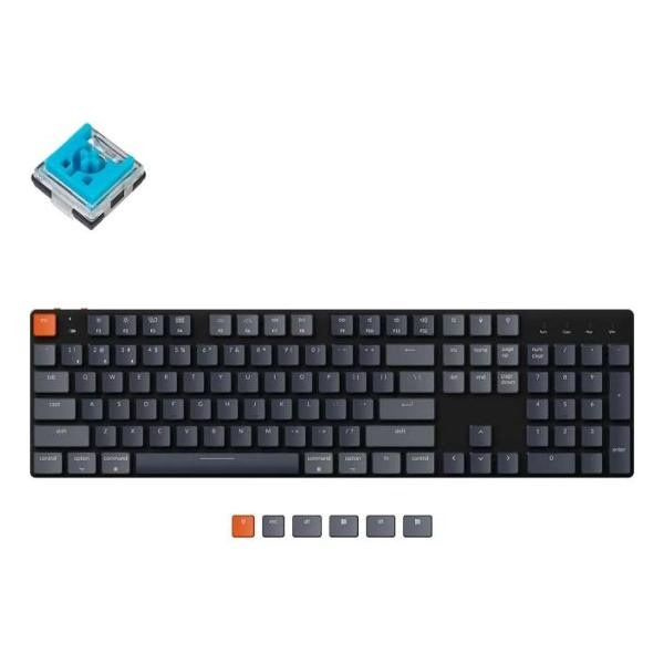 Keychron Игровая клавиатура беспроводная K5SE-E2, (Keychron Optical Low Profile Blue), Русская раскладка, #1