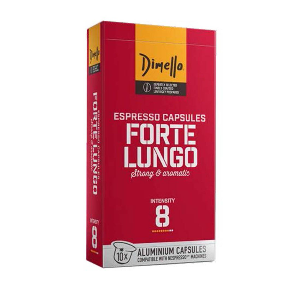 Кофе капсульный DIMELLO "Forte Lungo", для системы Nespresso, 10 шт #1