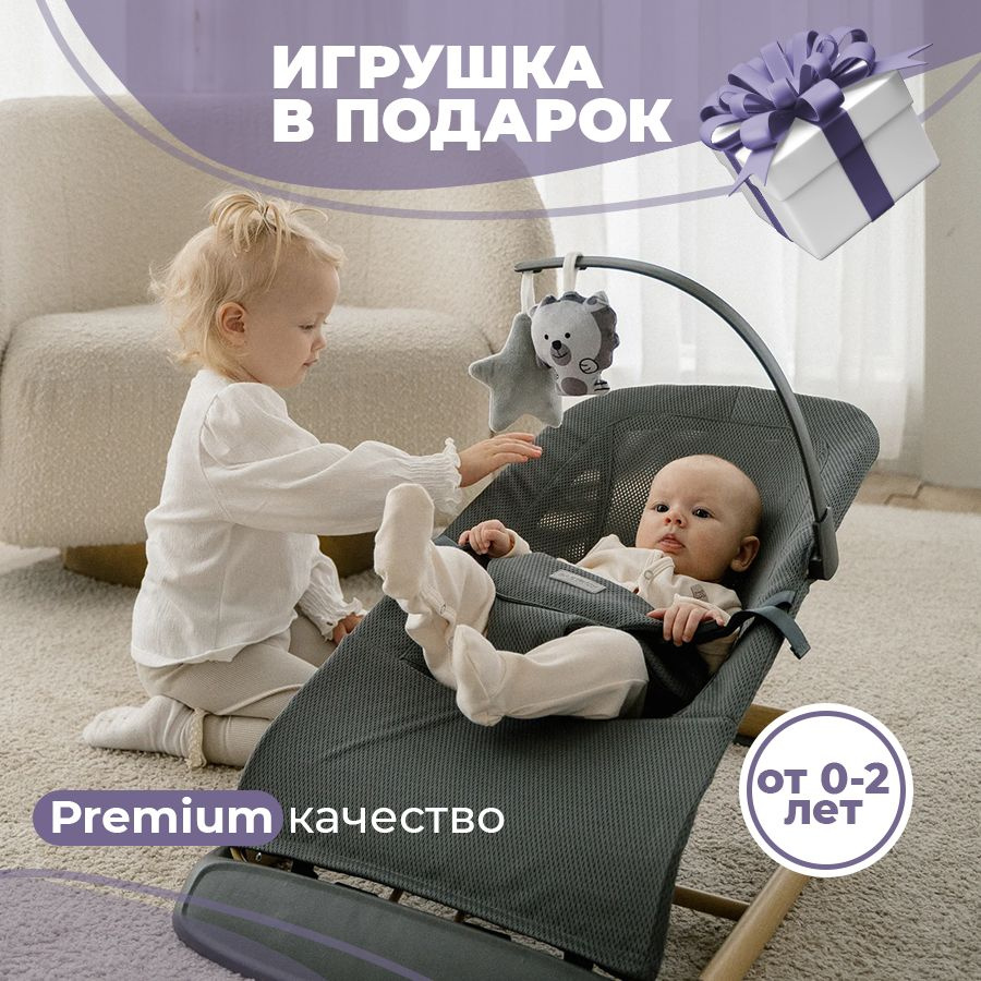 Кресло-шезлонг с игрушкой BABYROX Comfort Mesh #1