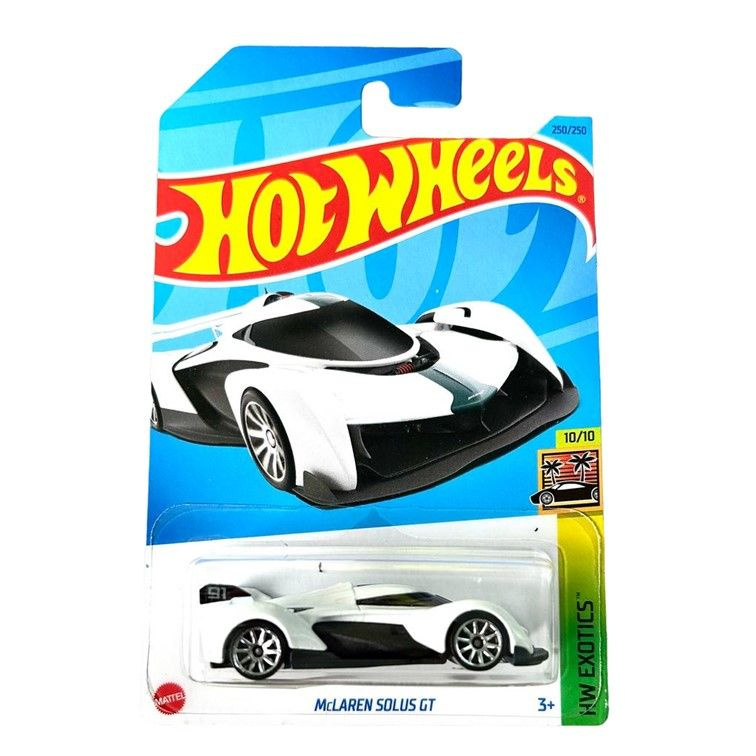 HKG70 Машинка металлическая игрушка Hot Wheels коллекционная модель McLaren Solus GT белый  #1