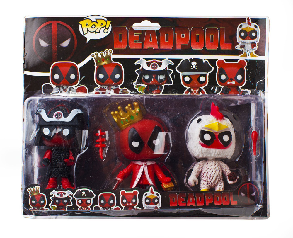 Набор фигурок Дедпул / Deadpool 3шт (9см) #1