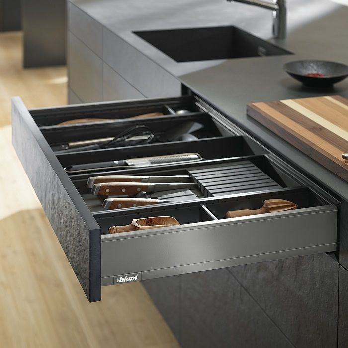 Ящик BLUM LEGRABOX pure высота М 90.5 мм, глубина 500 мм, серый #1