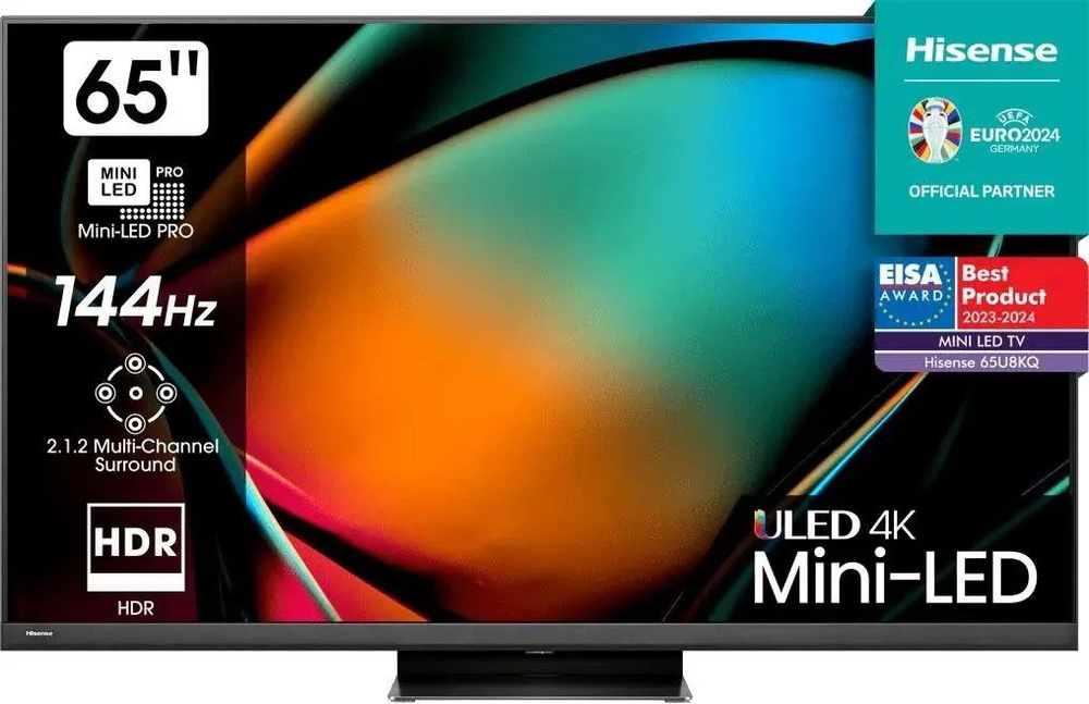 Hisense Телевизор 65U8KQ 65" 4K UHD, черный #1