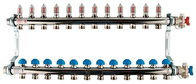 Коллектор распределительный HKV-D 12х12 Rehau #1