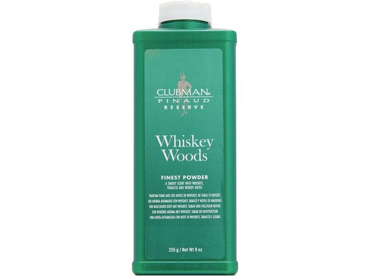 Универсальный тальк с ароматом виски и дерева CLUBMAN Whiskey Woods Powder  #1