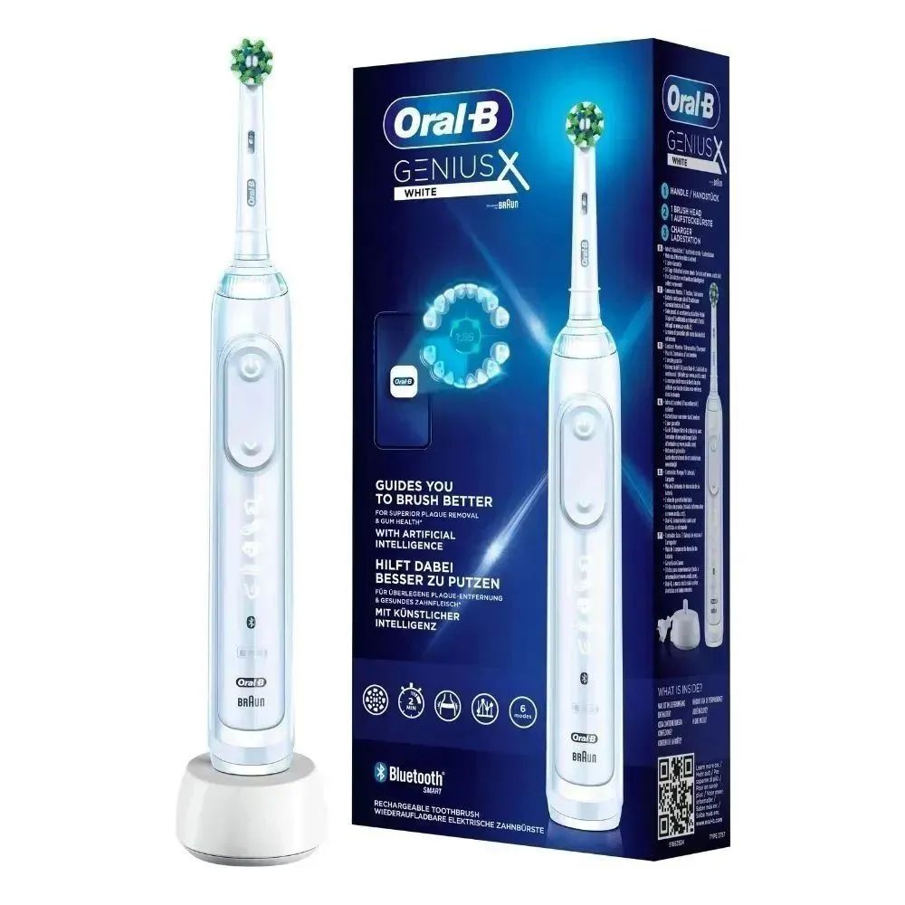 Oral-B Электрическая зубная щетка Genius X Белый Новый, белый #1