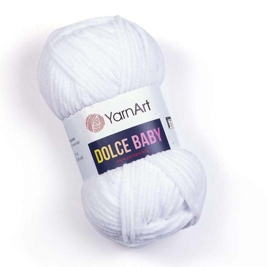 Пряжа YarnArt Dolce baby 5 шт 50 гр/85 м 100% микрополиэстер 741 белый #1