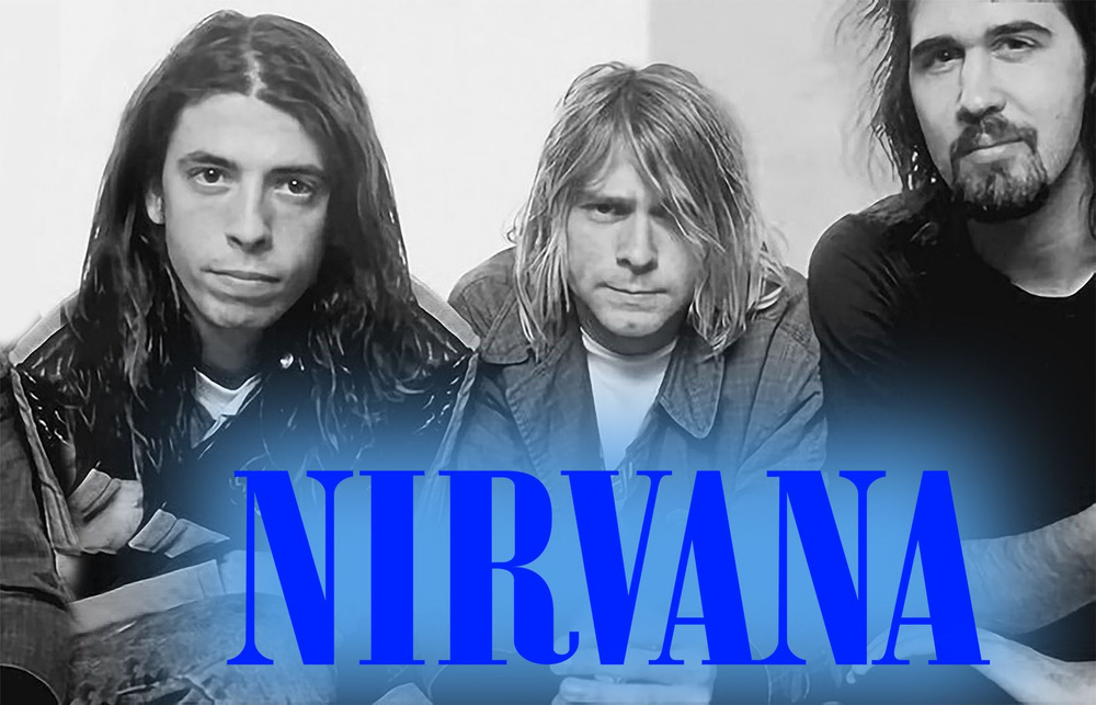 Плакат постер флаг Nirvana #1
