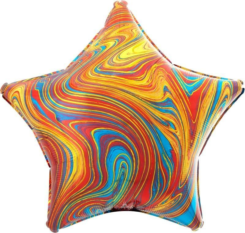 Воздушный шар, Весёлая затея, Звезда Colorful мрамор США #1